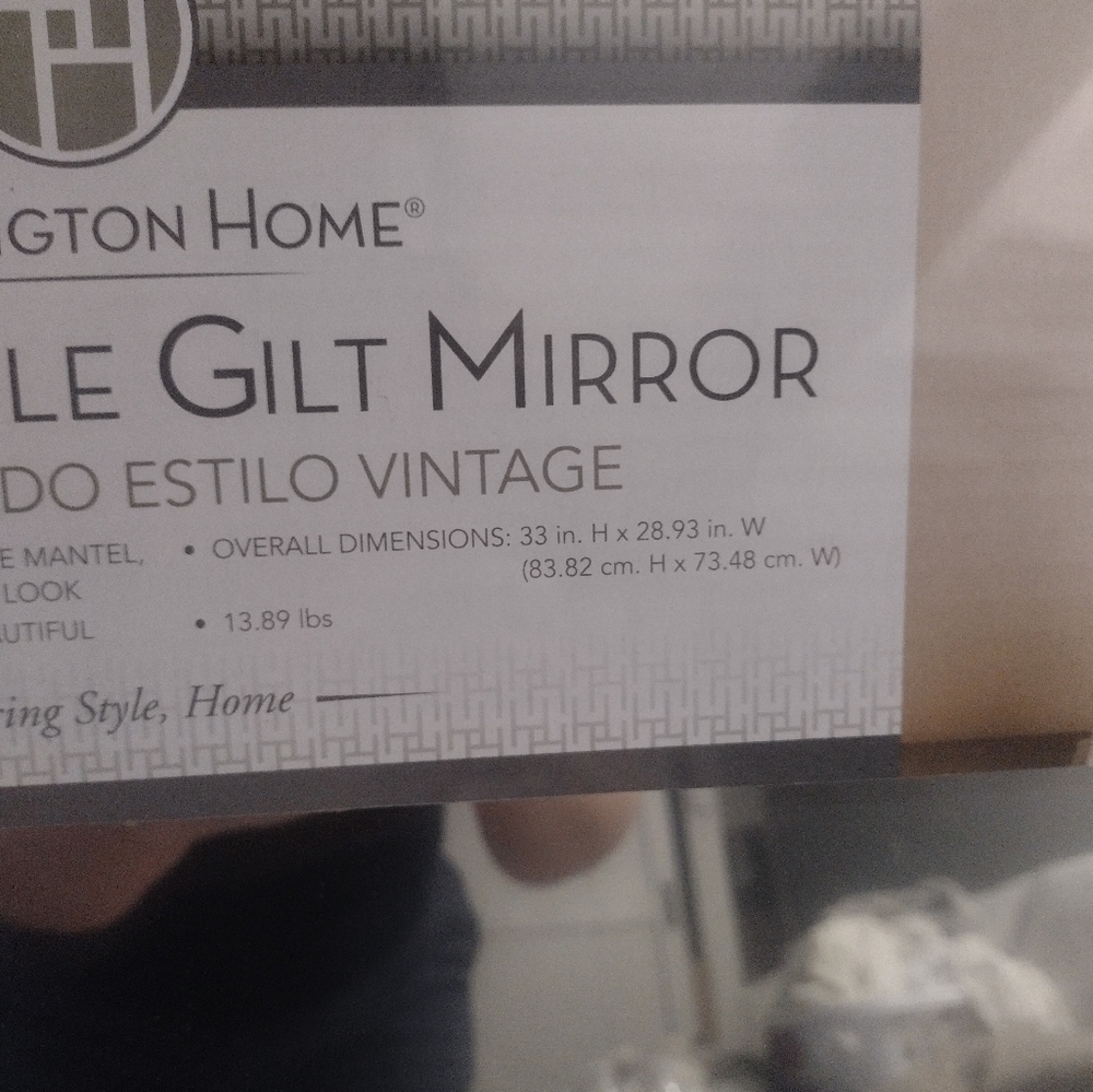 Arched mirror new in box - Picture 2 of 3